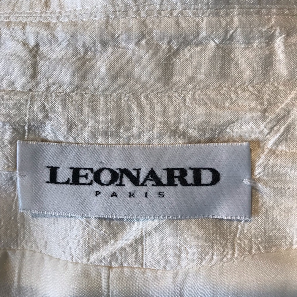 Leonard Paris 100% Silk Suit Blazer Size Medium - Picture 8 of 8